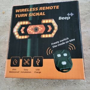 Bike‎ Bicycle Wireless Remote Turn Signal Waterproof USB Charge